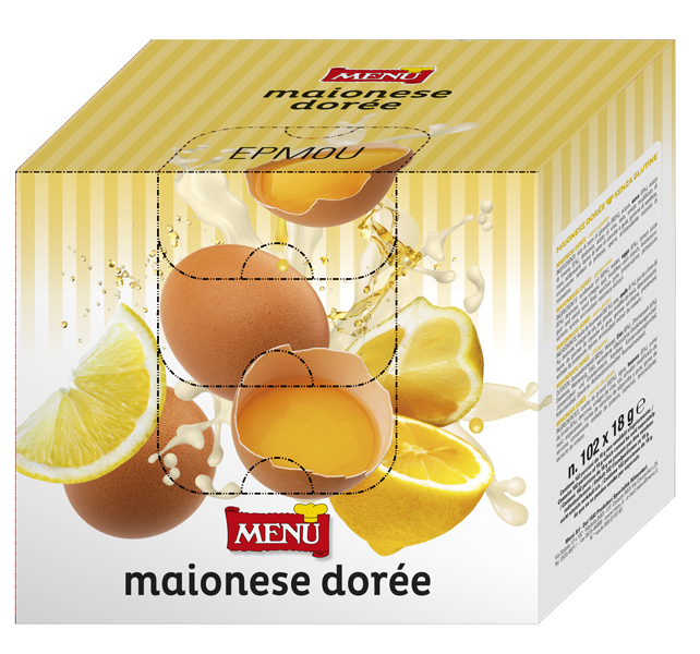 Maionese Dorée Top down - Doreé Top Down Mayonnaise Single serving packet 10 g nt. wt.