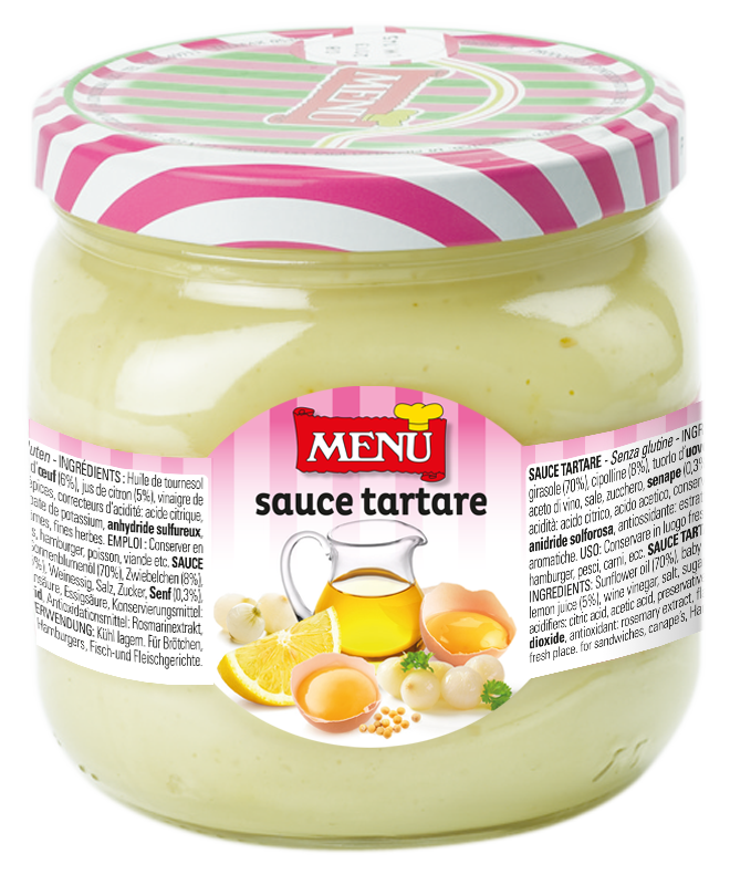 Sauce tartare Vaso vetro 750 g pn.