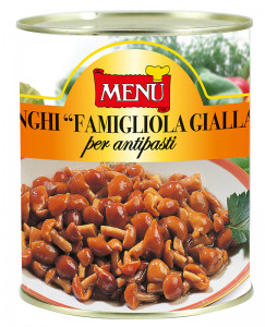 Famigliola gialla per antipasti - Yellow Family mushrooms for appetisers Tin 770 g nt. wt.