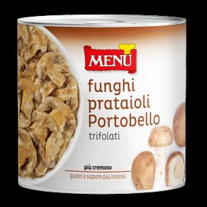 Funghi Prataioli Portobello trifolati - Portobello button mushrooms Evolution Steel Box (ESB)  2500 g pn