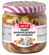 Funghi prataioli grigliati per antipasti (Gegrillte Champignons für Vorspeisen)