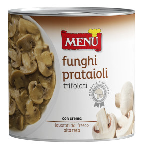 Funghi prataioli - Button mushrooms with oil, garlic and parsley under aseptic technology Tin 2500 g nt. wt. (silver medal)