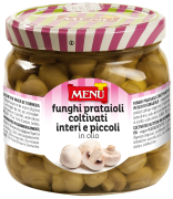 Funghi prataioli in olio di girasole