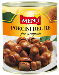 Porcini del re per antipasti - “Royal” Porcini mushrooms for appetisers Tin 800 g nt. wt.