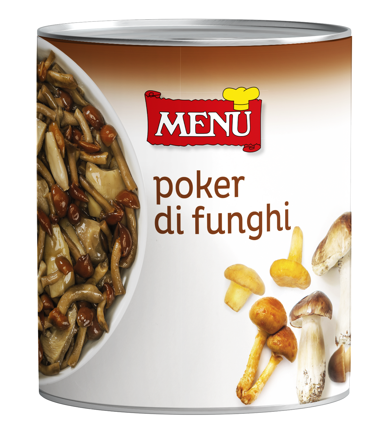 Poker di funghi - Four mushroom mix Tin 780 g nt. wt.