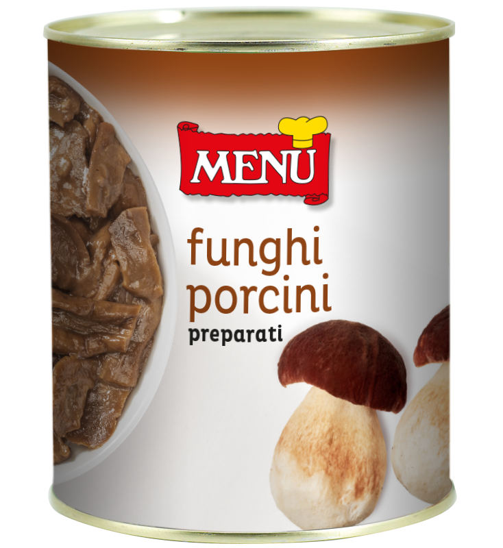 Funghi porcini preparati - Prepared  Porcini Mushrooms Tin 790 g nt. wt.
