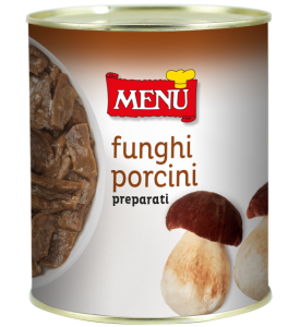 Funghi porcini preparati (vorbehandelte Steinpilze) Dose, Nettogewicht 790 g