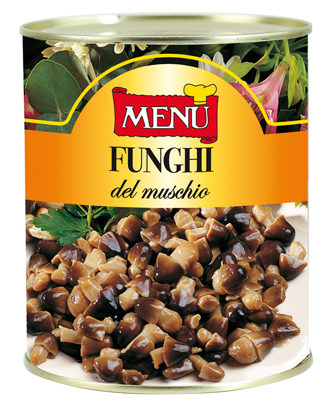 Funghi del muschio - Straw Mushrooms Tin 790 g nt. wt.