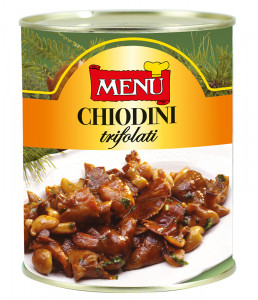 Chiodini trifolati - Honey Fungus sauteed with garlic, parsley and oil Tin 780 g nt. wt.