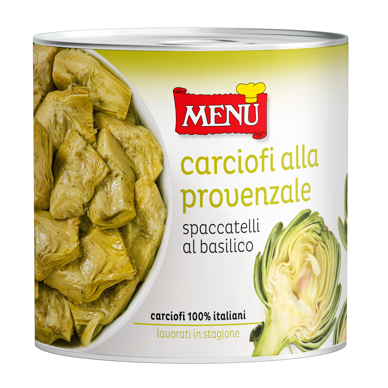 Carciofi alla provenzale - Provenza-style artichokes Tin 2500 g nt. wt.