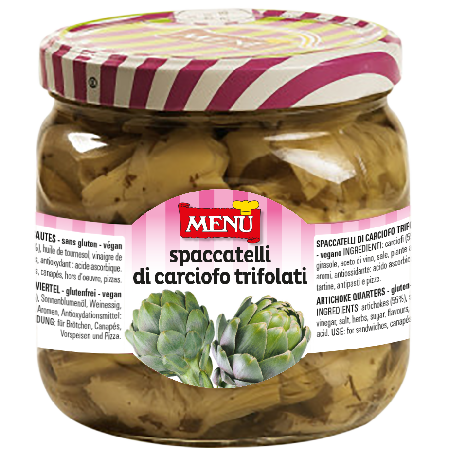 Spaccatelli di carciofi trifolati Vaso vetro 760 g pn.
