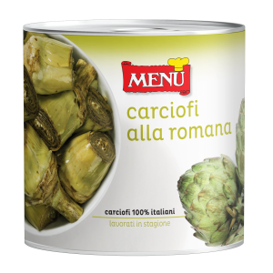 Carciofi alla romana (Alcachofas a la romana) Lata de 2400 g p. n.