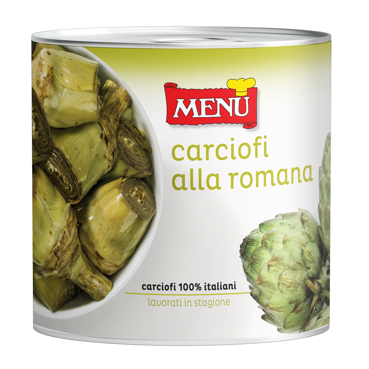 Carciofi alla romana – Roman-Style Artichokes Tin 2400 g nt. wt.