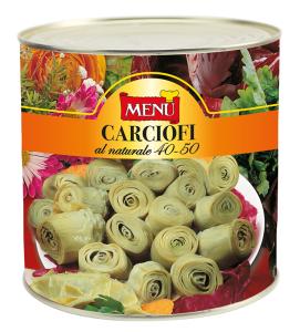 Carciofi al naturale - Natural artichoke hearts Tin 2500 g nt. wt.