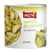 Spicchi di carciofo al naturale (Gajos de alcachofa al natural)