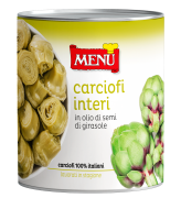 Carciofi interi in olio di semi di girasole