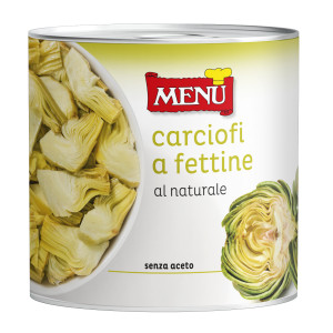 Carciofi a fettine al naturale Scat. 2500 g pn.
