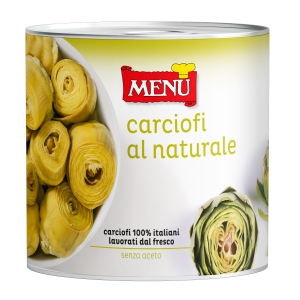 Carciofi al naturale - Natural artichoke hearts Tin 2500 g nt. wt.
