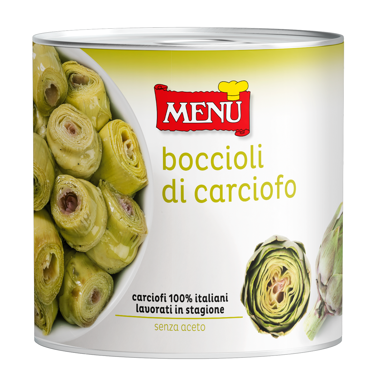 Boccioli di carciofo Scat. 2400 g pn.