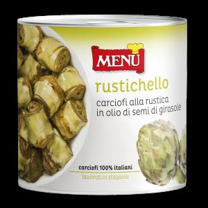 "Rustichello" carciofi alla rustica in olio di semi di girasole - "Rustichello" rustic style artichokes Tin 2400 g nt. wt.