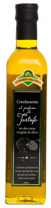 Condimento al profumo di tartufo in olio extravergine d’oliva (Condimento de aceite de oliva virgen extra con aroma de trufa) Botella de 500 ml