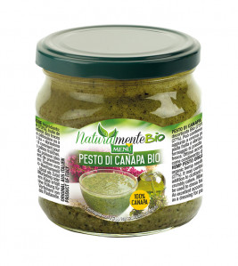 Pesto di canapa Bio (Pesto de chanvre Bio) Pot en verre 380 g poids net