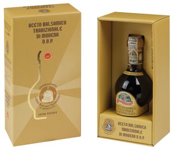 Aceto balsamico tradizionale di Modena D.O.P. extravecchio (Traditioneller Balsamico-Essig aus Modena g.U. mit langer Reifung) Flasche, 100 ml