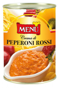 Crema di peperoni rossi - Red sweet pepper Sauce Tin 420 g nt. wt.