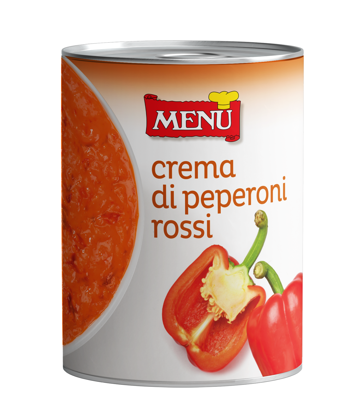 Crema di peperoni rossi - Red sweet pepper Sauce Tin 420 g nt. wt.