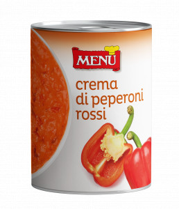 Crema di peperoni rossi (Crème de poivrons rouges) Boîte 420 g poids net