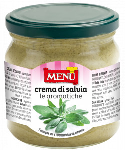 Crema di salvia (Crème de sauge) Pot en verre 360 g poids net