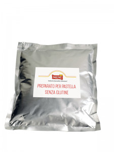 Preparato per Pastella senza glutine (Pulverzubereitung für glutenfreien Backteig) Beutel, Nettogewicht 500 g