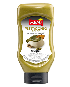 Pistacchio dolce (Crème sucrée à la pistache) Top Down 560 g poids net