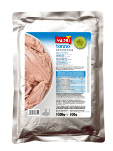 Tonno a pezzetti in olio di oliva Busta 1000 g Sgocc. 950 g