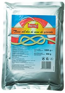 Tonno in olio di girasole (Atún en aceite de girasol) Bolsa de 500 g p. n. Escurrido 475 g