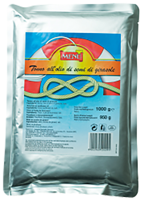 Tonno in olio di girasole Busta 500 g pn. Sgocc. 475 g