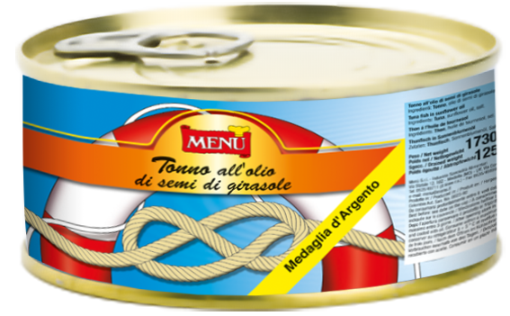 Tonno in olio di girasole Scat. 1730 g pn. Sgocc. 1250 g