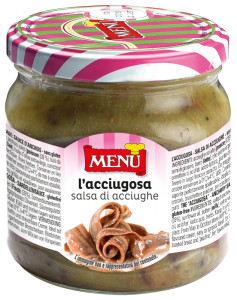 L’Acciugosa Anchovy sauce Glass jar 380 g nt. wt.
