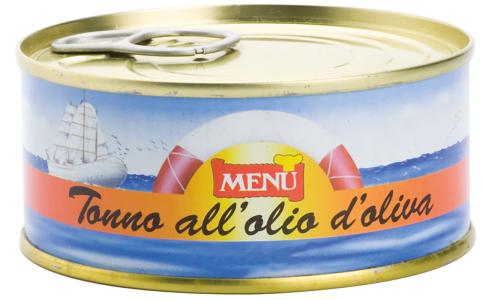 Tonno Skipjack in olio di girasole (Thunfisch in Sonnenblumenöl) Dose, Nettogewicht 80 g Abtropfgewicht 52 g