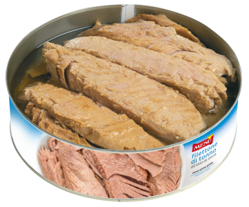 Filettone di tonno all’olio d’oliva - Tuna Fillet in Olive Oil Tin 1800 g nt. wt. Drained 1350 g