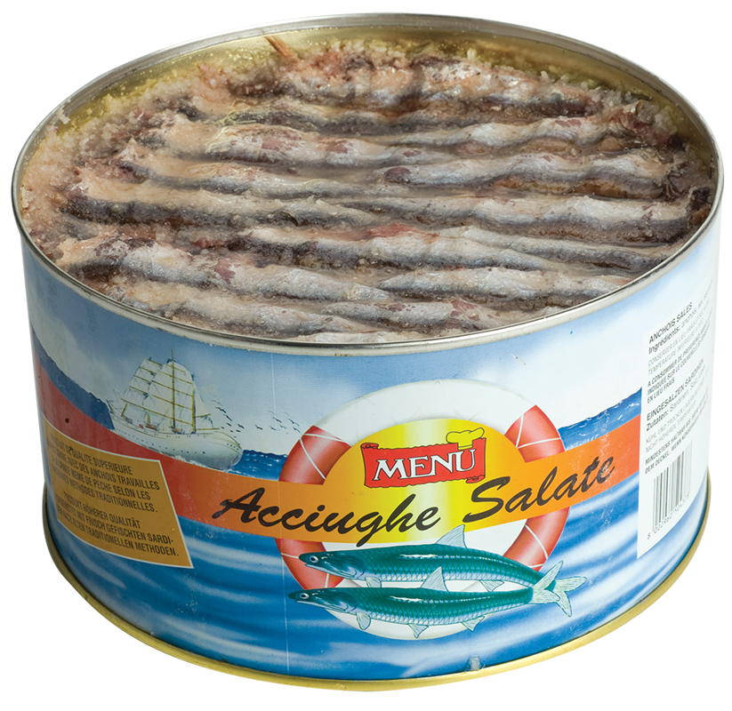 Acciughe salate Scat. 4500 g pn. Sgocc. 3500 g