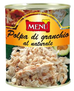 Polpa di granchio al naturale - Crab meat Tin 800 g nt. wt.