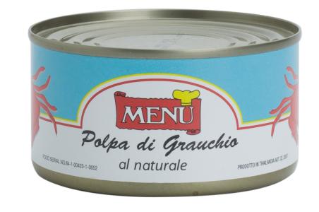 Polpa di granchio al naturale - Crab meat Tin 170 g nt. wt.