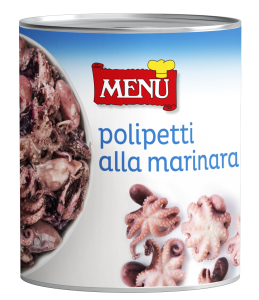 Polipetti alla marinara - Sautéed Baby Octopus Tin 815 g nt. wt.