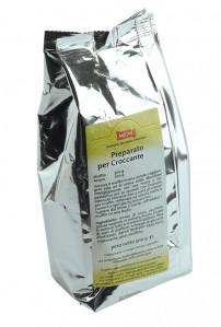 Preparato per Croccante -  Brittle mix with almonds Polylaminate film packet 500 g nt. wt.