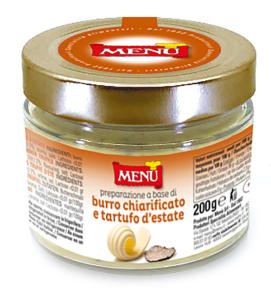 Preparazione a base di burro chiarificato e tartufo d'estate Vaso vetro 200 g pn.