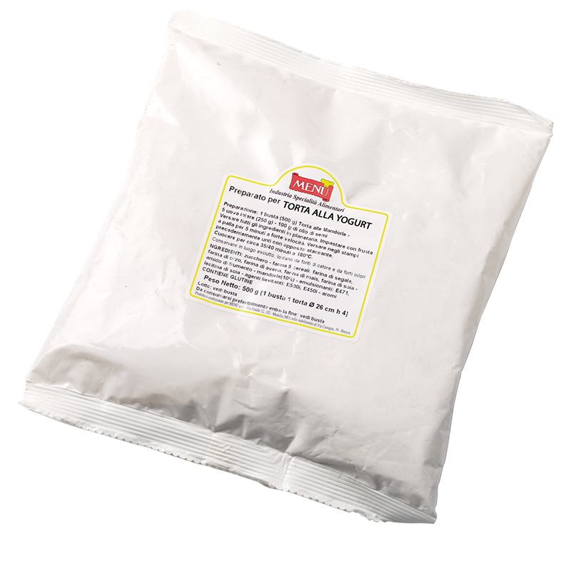 Preparato in polvere per torta allo yogurt Busta in film poliaccoppiato 400 g pn.