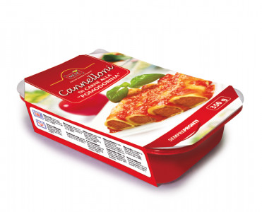 Cannelloni di carne alla Pomodorina (Cannelloni mit Fleischfüllung und Tomatensauce „Pomodorina“) Schale, Nettogewicht 350 g