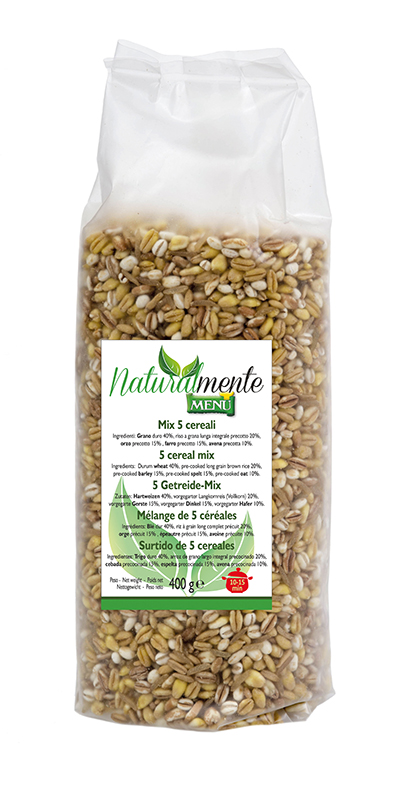 Mix 5 cereali (Mélange 5 céréales) Sachet 400 g poids net