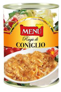 Ragù di Coniglio (Boloñesa de conejo) Lata de 400 g p. n.